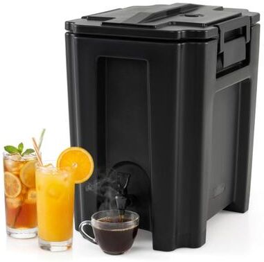 Costway 13.2 Gal Insulated Beverage Dispenser Commercial with Two-Stage Faucet-Black