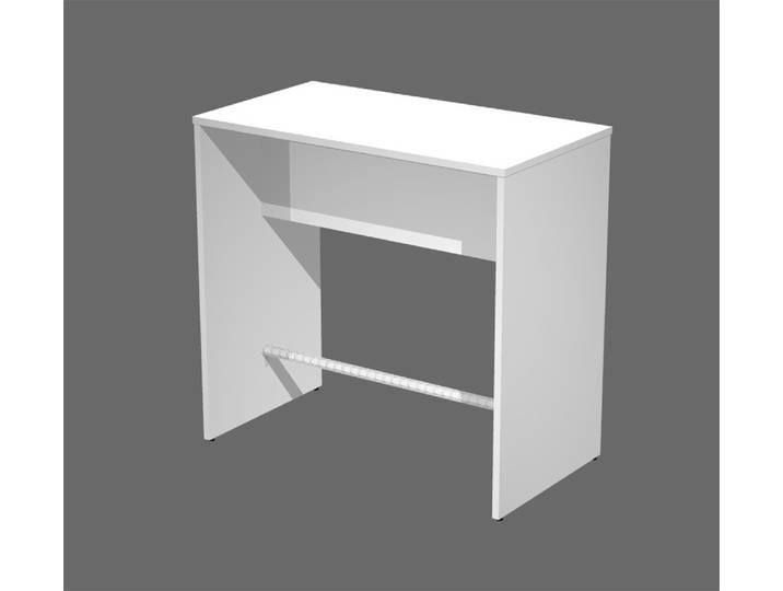 Table haute polyvalente, H. 105 cm - Blanc