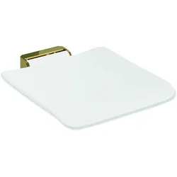 HEWI System 900 - Mobiler Klappsitz, PVD, Gold glänzend, 450x530 mm, Sitzfläche 450x450 mm