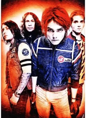Inspire Picks My Chemical Romance Canvas Poster MCR Rock Band Wall Art For Emo Music Room Decor 3 30x40cm Unframed