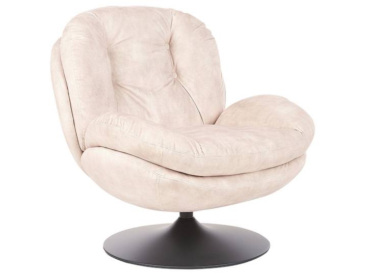 SESSEL Samtstoff Helles Beige Nolvik