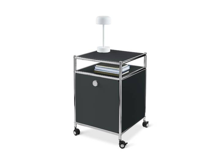Tchibo - Rollcontainer Metall »Cn3« mit Klappe - 40x40x58cm - schwarz -