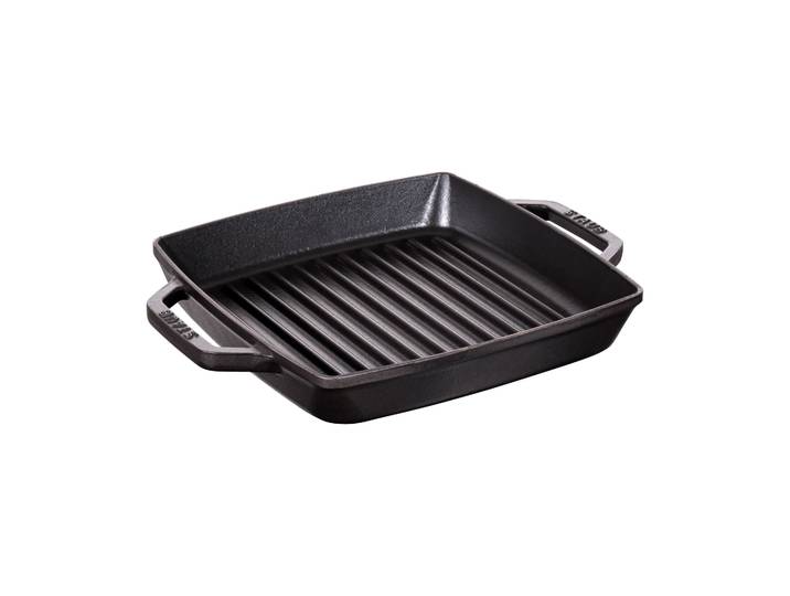STAUB Poêle à griller Pure Staub fonte carrée noire 23 cm