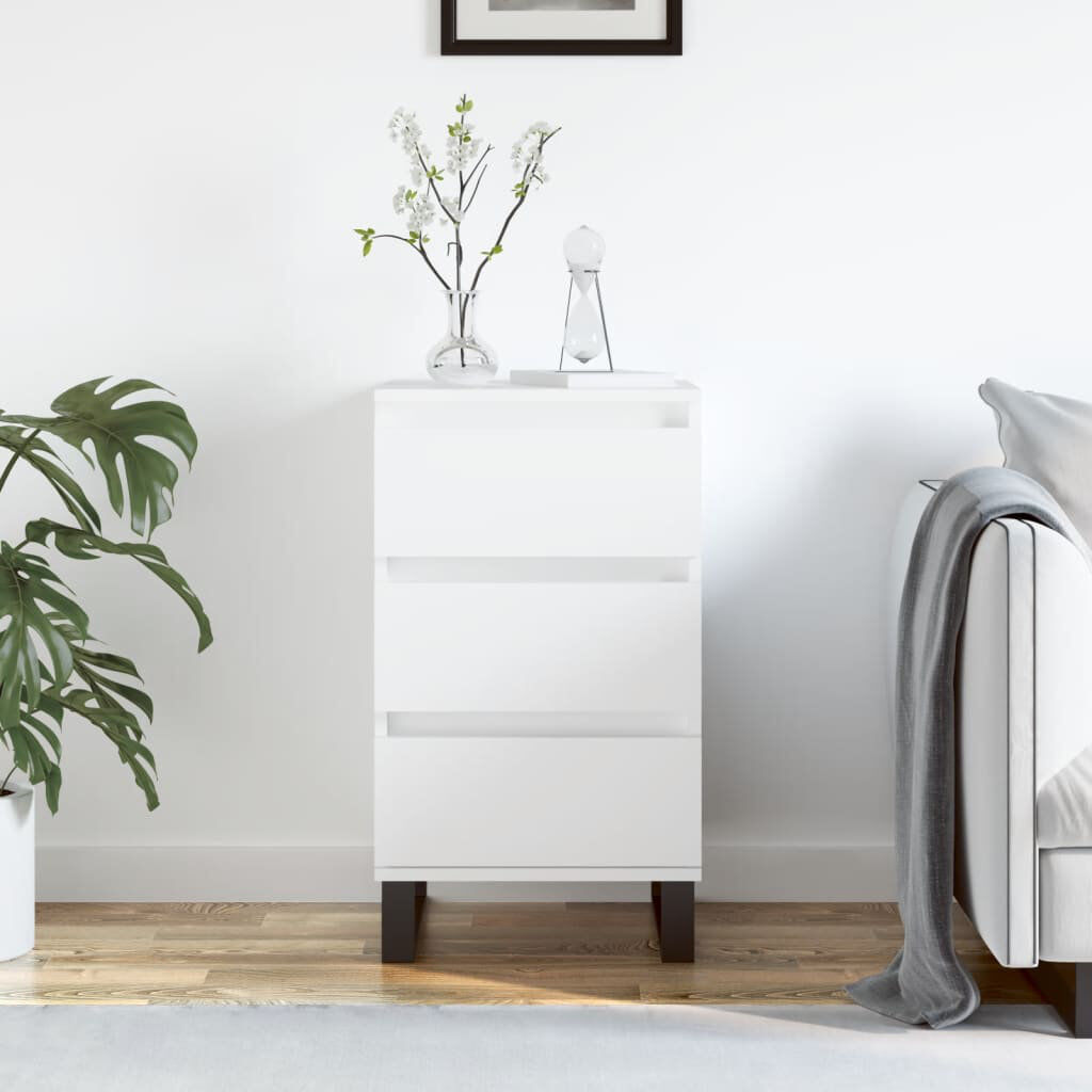 Alpen Home Janey Side Table White 70cm H X 40cm W X 35cm D