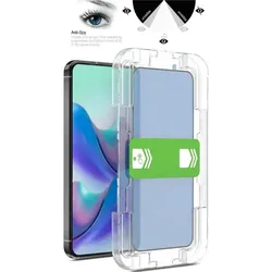 1x Blickschutz 9H Panzerglas für Samsung Galaxy A50 Sichtschutz echtes Tempered Glass Displayschutz Schutzglas Screen Protector Montagehilfe