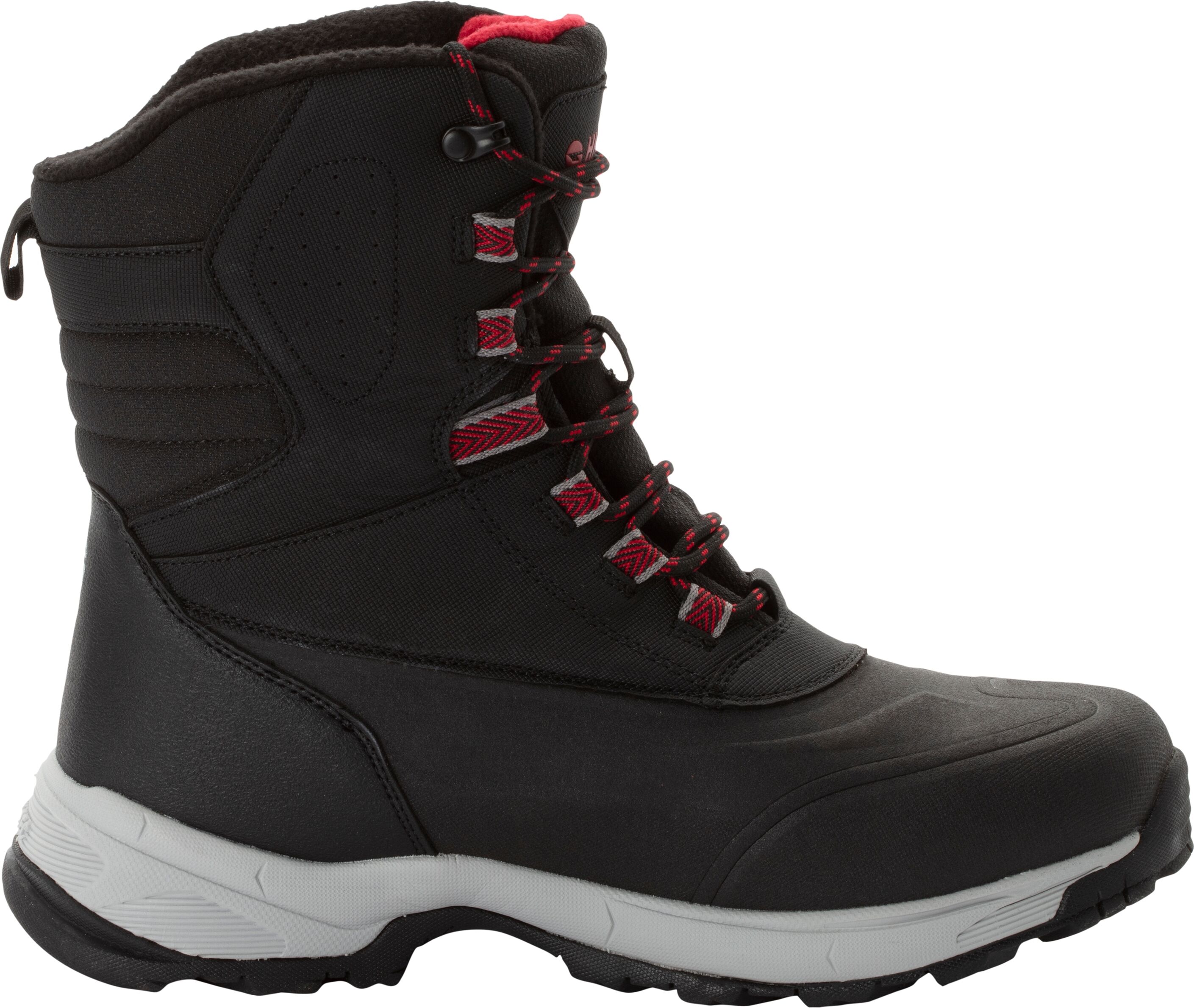 Winterstiefel HI-TEC "Cairngorm 200 WP", Herren, Gr. 41, schwarz (schwarz, rot), Synthetik, mehrfarbig, Schuhe Winterstiefel, Snowboots, Winterboots, Winterschuhe, mit 200g Thinsulate Isolierung schwarz, rot 41