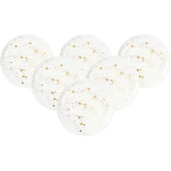 Seltmann Liberty Golden Stars Frühstücksteller, Teller, Gold, Weiss