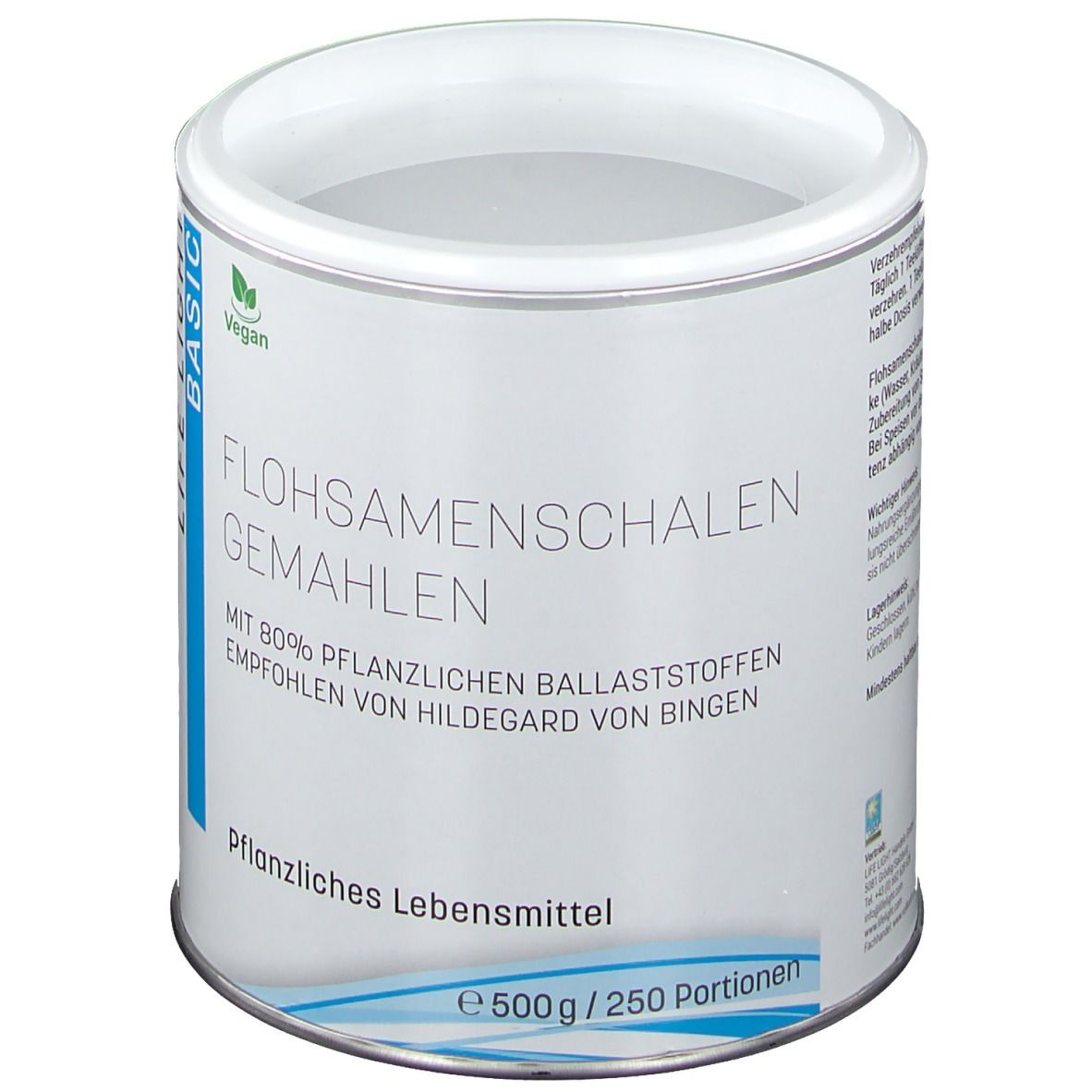 Flohsamenschalen gemahlen Pulver 500 g