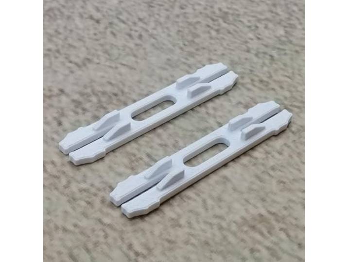 ULEIVA Vervangende connectoren 2 stuks wit compatibel met IKEA VIDGA verbindingsstuk voor looplijst gordijnrail gordijnlijst