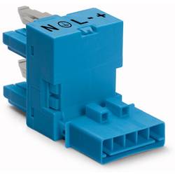 WAGO 890-930 Netz-H-Verteiler Netz-Stecker - Netz-Buchse, Netz-Buchse Gesamtpolzahl: 5 Schwarz 50 St. Piece