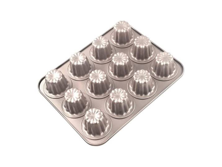 LuxusKollektion Muffinform Canele Backform 12 Mulden, (12-tlg)