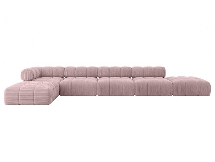 Ecksofa Kerru-L3 Rosa - Poso 145