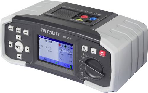 VOLTCRAFT IST 3000 Installationstester VDE-Norm 0100, 0100-600, 0105-100, EN 61557, Messwertspeicher