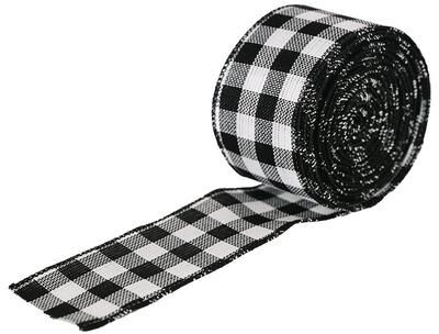 Snug & Styled Christmas Tree Lattice Ribbon Decoration Holiday Decorative Ribbon For Festive Trees And Events black And White