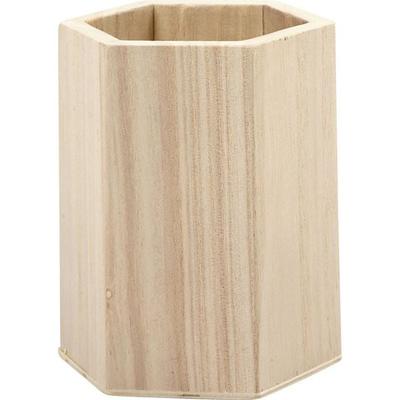 Creativ Company Stifthalter aus Holz 10,5 x 8 cm