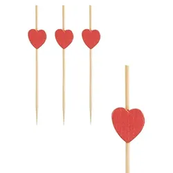 PAPSTAR 100 Fingerfood - Picker 7 cm "Heart"