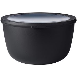 Mepal Frischhaltedose Cirqula rund, aus Kunststoff, 3 Liter, Multischüssel, Nordic black, luftdicht