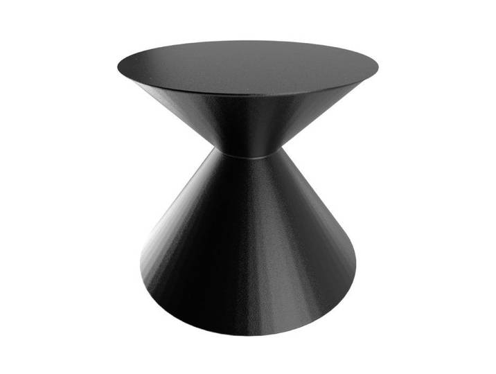 Pieds de table - FRANKYSTAR - Graal - Métal noir - Hauteur 70 cm - Design contemporain