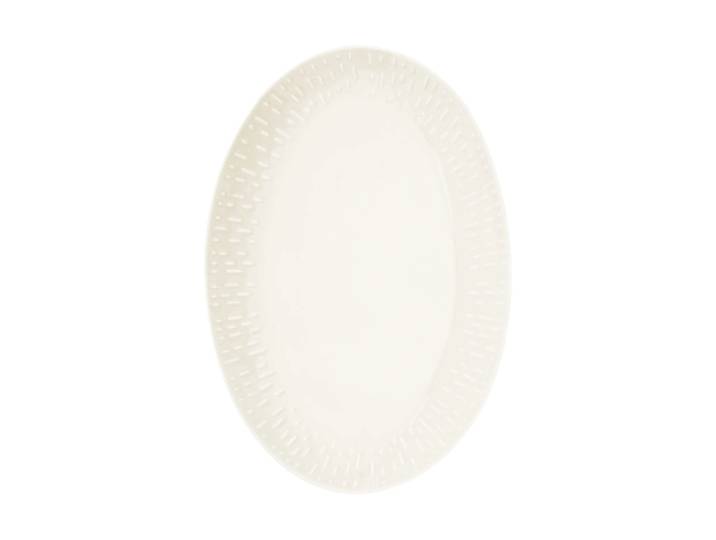 Aida Plat ovale Confetti Vanilla, 25,5x36 cm