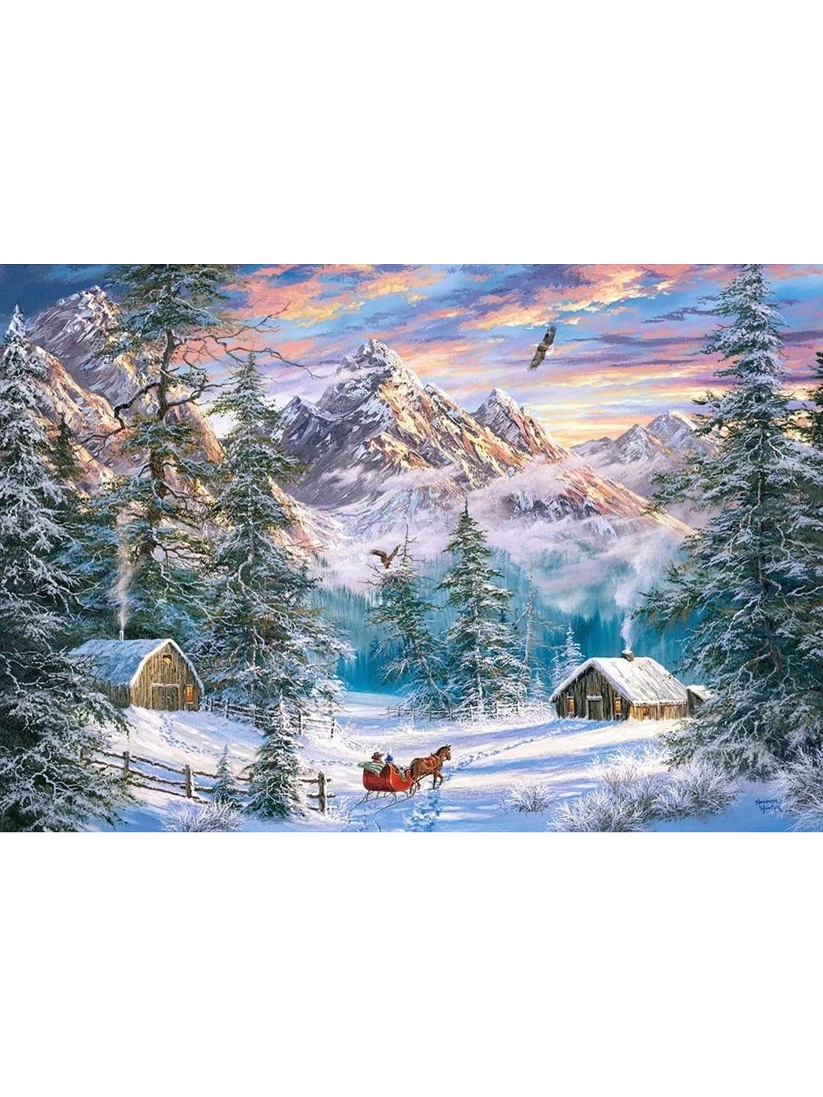 Castorland Mountain Christmas (1000)