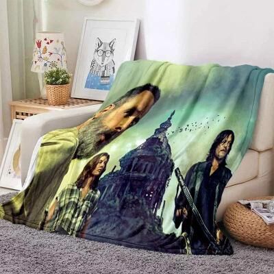 Uplift Picks The Walking Dead Zombie Throw Blanket Soft Flannel Sofa And Bed Cover 13 150x180 Cm