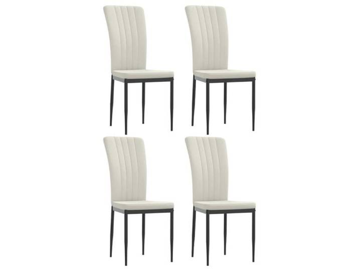 TOP 2025* Chaises à manger Scandinave Chaise Cuisine lot de 4 Crème Velours LV300