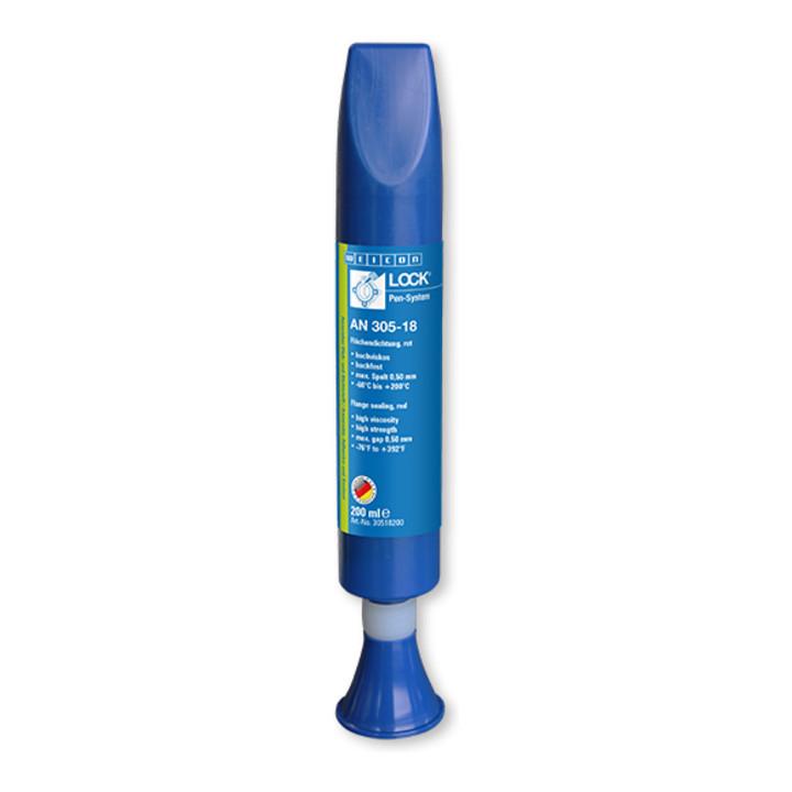 WEICONLOCK® AN 305-18 Flächendichtung, für große Spaltüberbrückung, hochfest, hochviskos, 200 ml, rot (30518200)