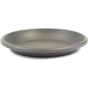 Greemotion Blumentopf-Untersetzer Mira, anthrazit, aus Kunststoff, frostsicher & UV-beständig, Ø 22 cm