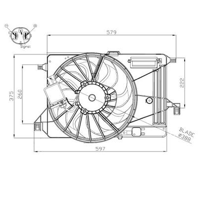 NRF Lüfter, Motorkühlung 47964 für Ford