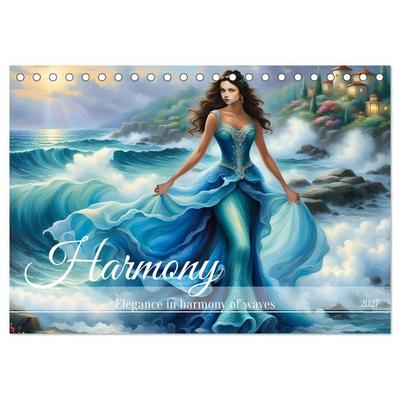 Harmony - Elegance in harmony of waves (Desk Calendar 2027 DIN A5 landscape), CALVENDO 12 Month DeskCalendar