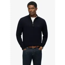 Superdry für Herren. M6110688A Marineblauer Wollpullover (XXL), Lässig, Wolle