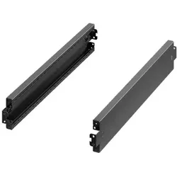 Rittal VX 8640.033 VE2ST. VX Sockel-Blende seitlich H100 für T600, Serverschrank Zubehör, Schwarz