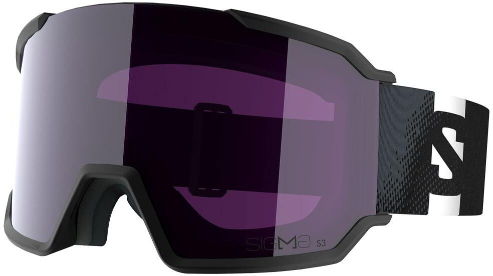 Salomon  - S/View 3 Black Sigma Sky Blue - Masque de Ski