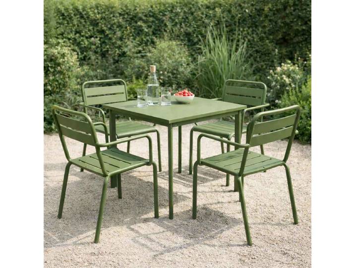 Emu Star Gartenmöbel-Set Militärgrün 5tlg.