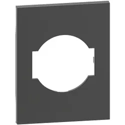 Legrand KG03M3 LivingNow 3-modulige Abd. für Steckdose Schutzko/Italienische Norm, Farbe Black