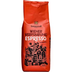 Sonnentor Kaffee Wiener Verführung Espresso, BIO, gemahlener Kaffee, 100% Arabica, 500 g