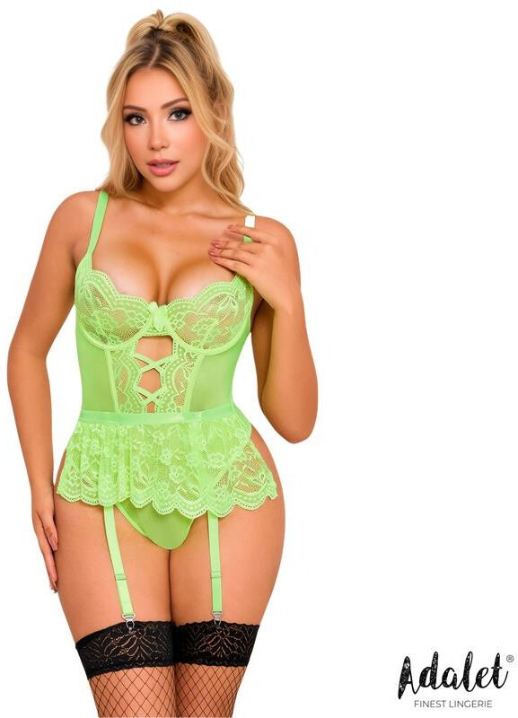 ADALET LINGERIE Teddy Clara Verde Néon
