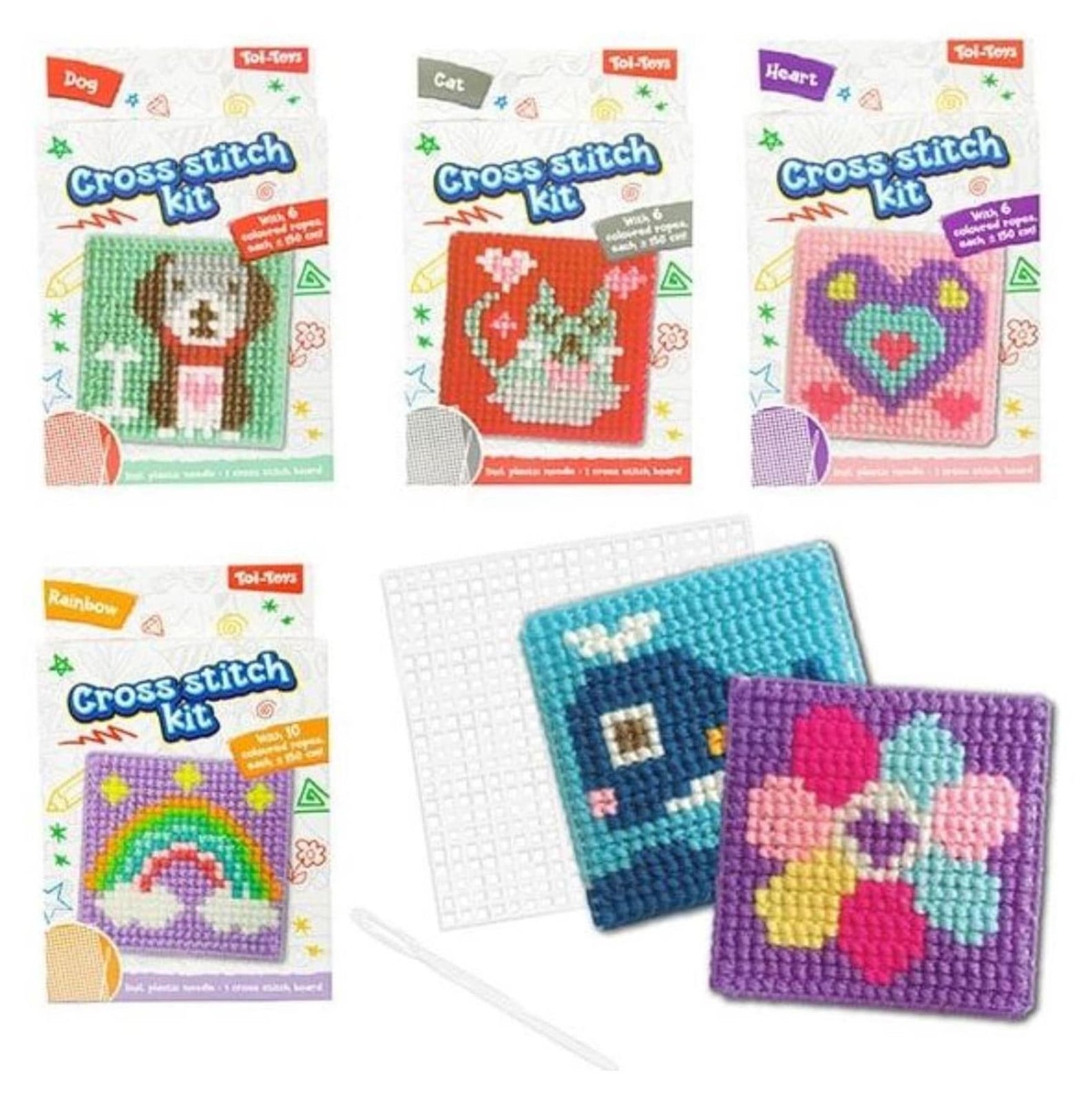 Toi-Toys knutselset met thema kruissteek