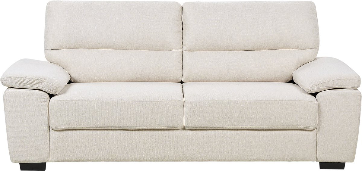 Beliani Scandinavische Driezitsbank voor Volwassenen - Lichtbeige