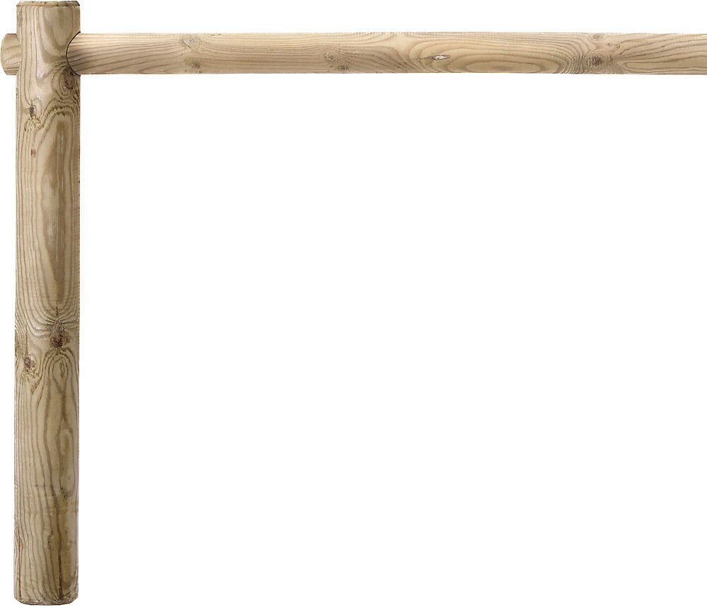 Fahrradständer aus Holz, 4 Stellplätze, braun, Anbauelement Mottez