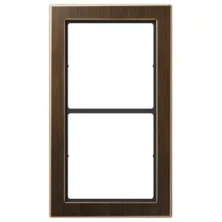 Jung Rahmen 2fach Mess/antik FDME 2982 AT