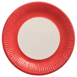 Papstar Pappteller Ø 23 cm rot, 25 x 20 Stück