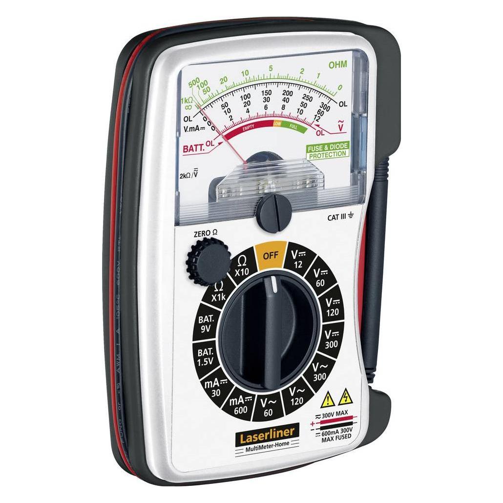 Laserliner MultiMeter-Home Hand-Multimeter (CAT III 300V, Hand-Multimeter) (083.030E)