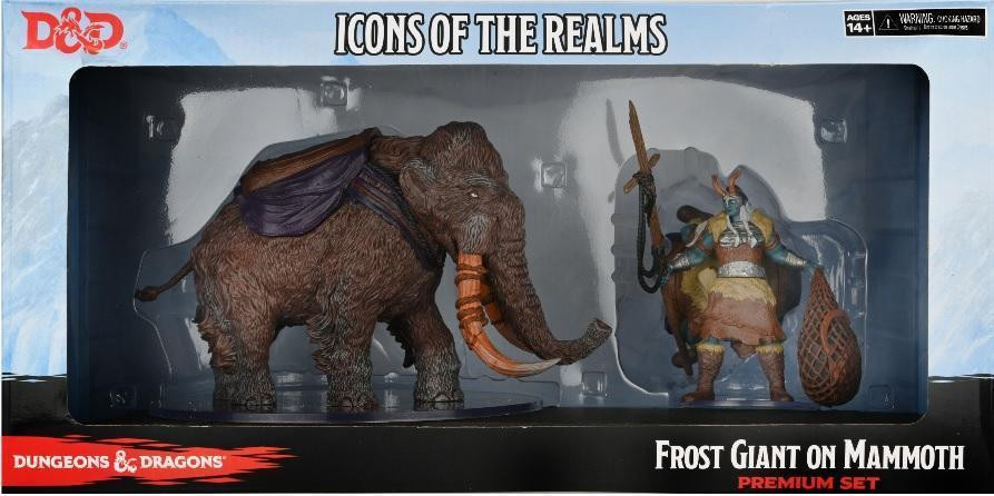Wizkids Dungeons & Dragons Icons of the Realms: Snowbound Frost Giant and Mammoth Premium Set
