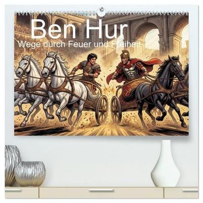Ben Hur – Wege durch Feuer und Freiheit (hochwertiger Premium Wandkalender 2027 DIN A2 quer), Kunstdruck in Hochglanz