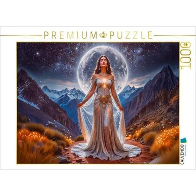 CALVENDO Puzzle Mama Quilla, Mondgöttin mit Silberglanz | 1000 Teile Lege-Größe 64x48cm Foto-Puzzle für glückliche Stunden, Sonstige von , Calvendo