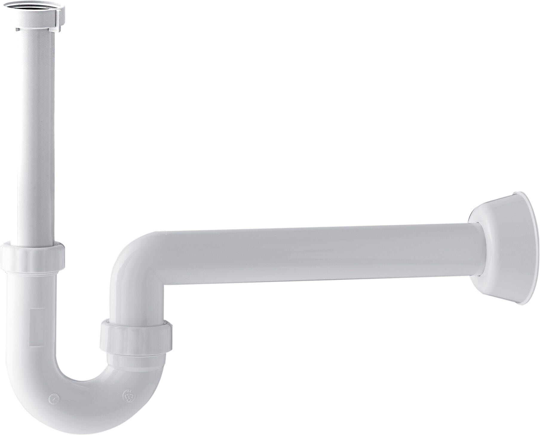 Tecnomat SIFONE LAVABO TEA 1''1/4 FORMA ''P'' PP BIANCO CANOTTO Ø 40 mm L 300 mm 64 l/min