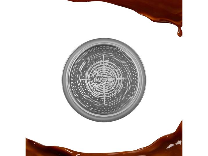 IKAPE – panier filtre à expresso en acier inoxydable, 54mm/58mm, haute Extraction et débit uniforme, qualité alimentaire pour porte-filtre sans fond