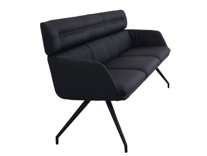 Dieter Knoll Sitzbank PABLO, schwarz, Leder