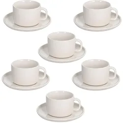 Tognana, Tasse, Espressotasse Edge 90 ml, 6 Stück, Weiss (90 ml, 6x)